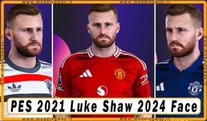 فیس Luke Shaw برای PES 2021 - آپدیت 5 مرداد 1403