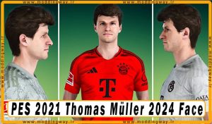 فیس Thomas Müller برای PES 2021 - آپدیت 11 تیر 1403