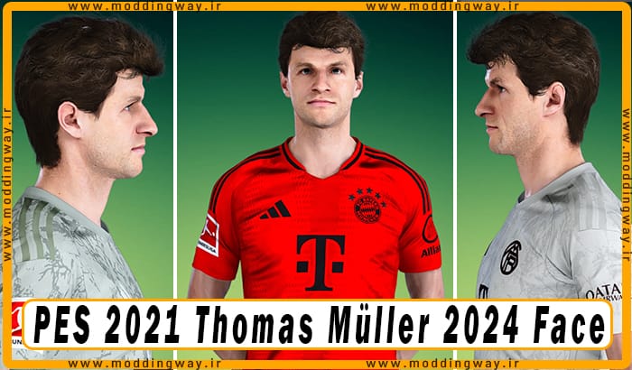 فیس Thomas Müller برای PES 2021 - آپدیت 11 تیر 1403