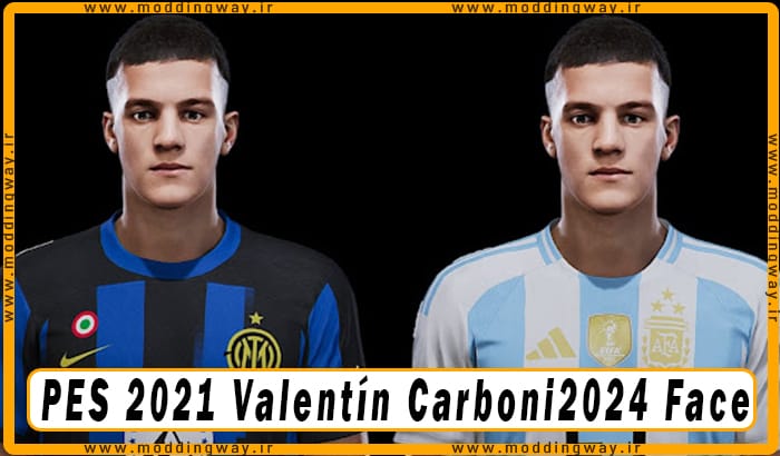 فیس Valentín Carboni برای PES 2021