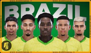 فیس پک Brazil Copa America 2024 برای PES 2021