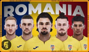 فیس پک Romania EURO 2024 برای PES 2021