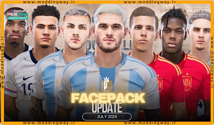 فیس پک Facepack Update 2024 v14 برای PES 2021