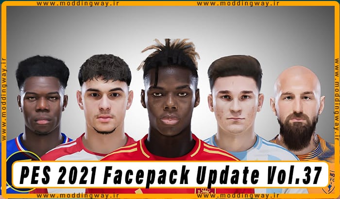 فیس پک Facepack Update Vol.37 برای PES 2021