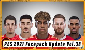 فیس پک Facepack Update Vol.38 برای PES 2021