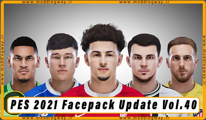 فیس پک Facepack Update Vol.40 برای PES 2021