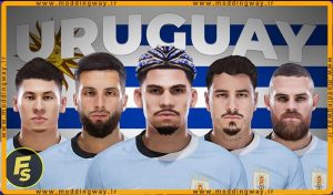 فیس پک Uruguay Copa America 2024 برای PES 2021