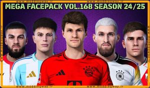 فیس پک new season 23/24 v168 برای PES 2021