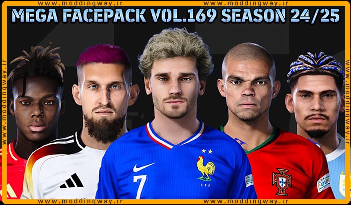 فیس پک new season 23/24 v169 برای PES 2021