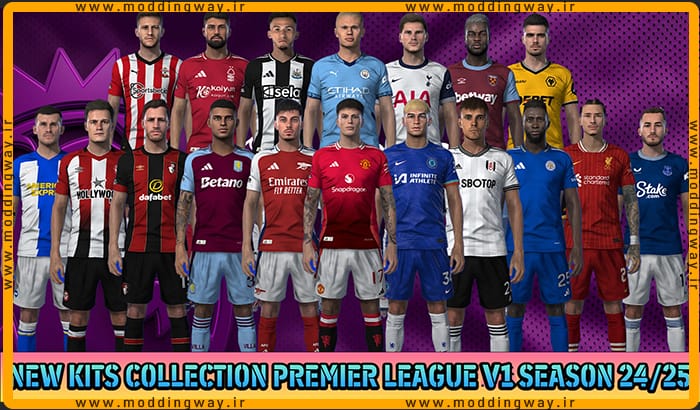 کیت پک Collection EPL Season 24-25 v1 برای PES 2021