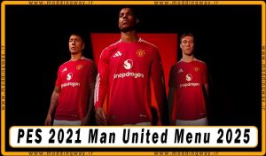 منو گرافیکی Man United 2025