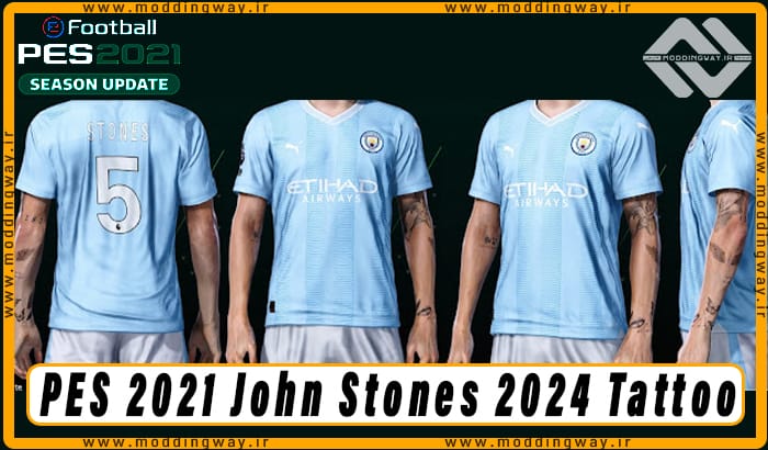 تتو John Stones برای PES 2021