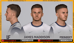 فیس James Maddison برای PES 2017 - آپدیت 22 فروردین 1404