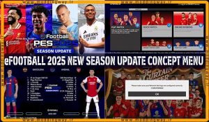 منو گرافیکی eFOOTBALL 2025