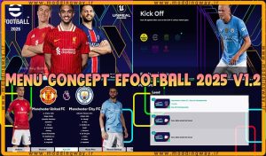 منو گرافیکی CONCEPT EFOOTBALL 2025