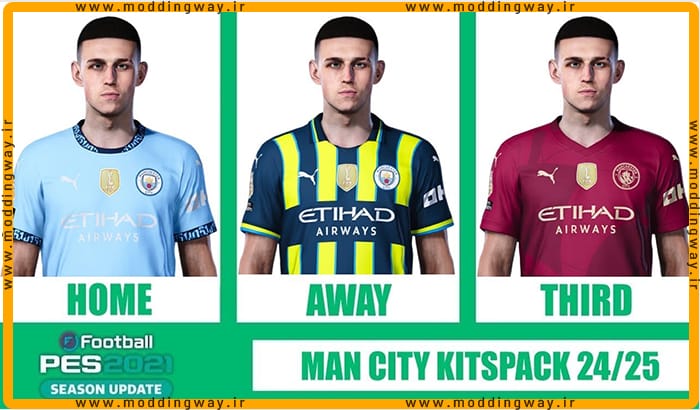 کیت پک Manchester City 2024-25