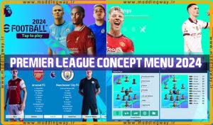 منو گرافیکی PREMIER LEAGUE CONCEPT 2024