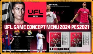 منو گرافیکی UFL GAME CONCEPT 2024