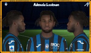 فیس Ademola Lookman برای PES 2017 - آپدیت 2 مهر 1403