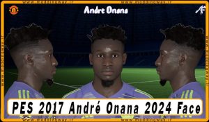 فیس André Onana برای PES 2017 - آپدیت 5 مهر 1403