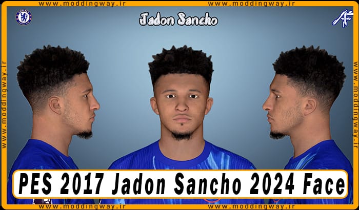 فیس Jadon Sancho برای PES 2017 - آپدیت 3 مهر 1403