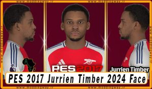 فیس Jurrien Timber برای PES 2017 - آپدیت 5 مهر 1403