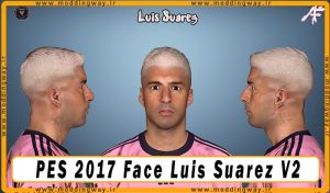 فیس Luis Suárez برای PES 2017