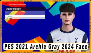 فیس Archie Gray برای PES 2021