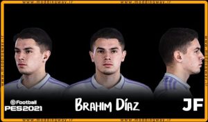 فیس Brahim Diaz برای PES 2021 - آپدیت 3 مهر 1403