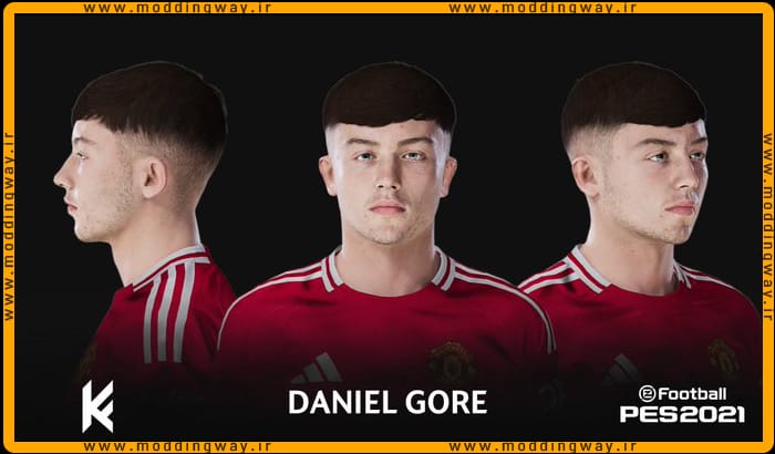 فیس Daniel Gore برای PES 2021