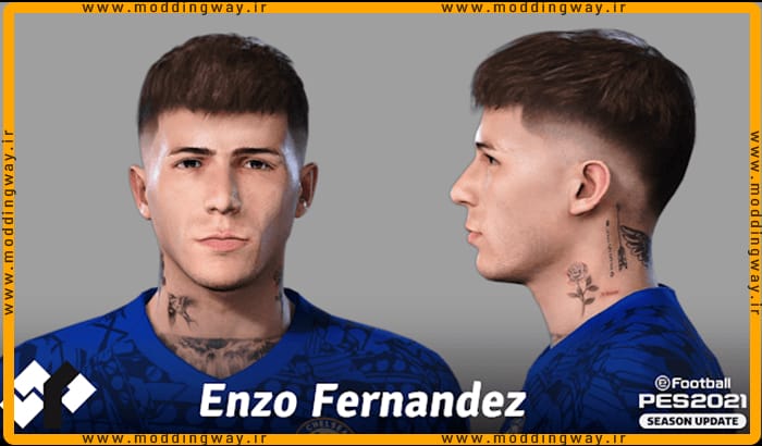 فیس Enzo Fernández برای PES 2021 - آپدیت 25 شهریور 1403