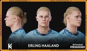 فیس Erling Haaland برای PES 2021 - آپدیت 23 شهریور 1403