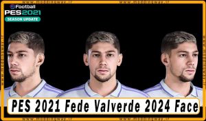 فیس Fede Valverde برای PES 2021 - آپدیت 1 مهر 1403
