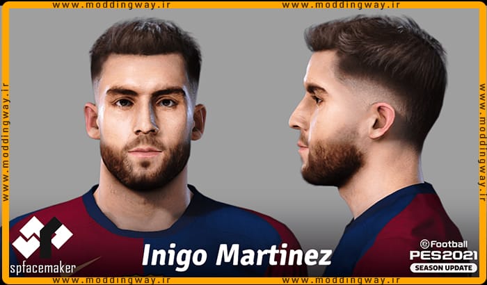 فیس Inigo Martinez برای PES 2021 - آپدیت 2 مهر 1403