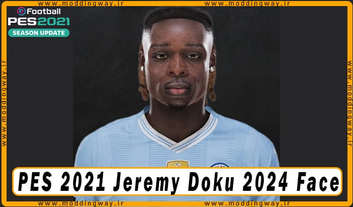 فیس Jeremy Doku برای PES 2021 - آپدیت 24 شهریور 1403