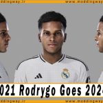 فیس Rodrygo Goes برای PES 2021 - آپدیت 4 مهر 1403