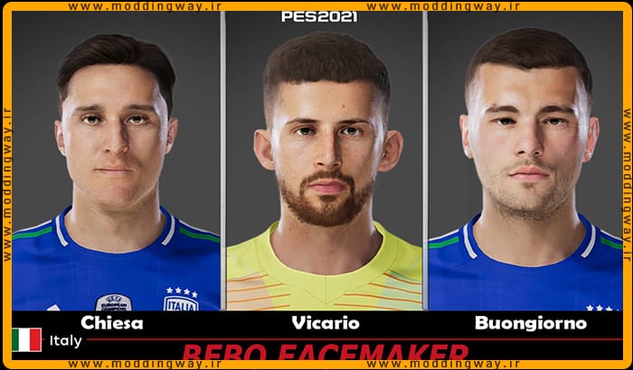 فیس پک Italy NT Facepack v2 برای PES 2021