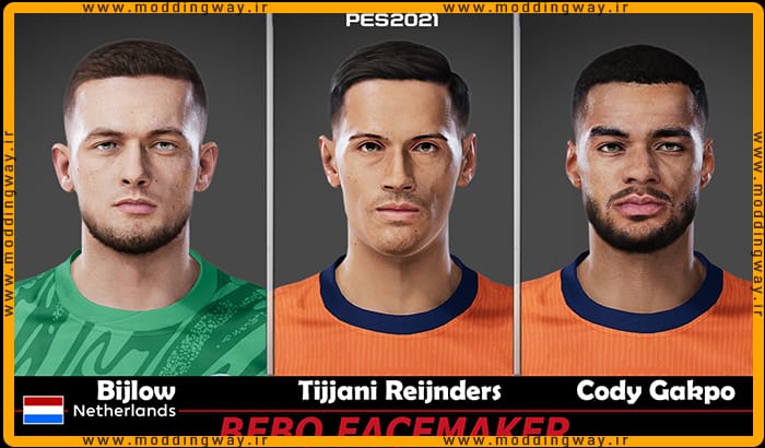 فیس پک Netherlands V.2 برای PES 2021