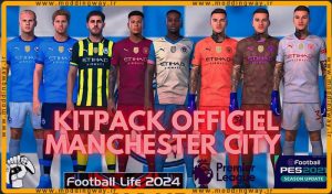 کیت پک Manchester City 24-25 برای PES 2021