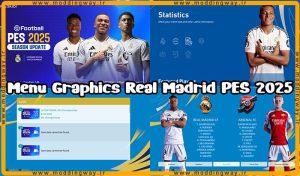 منو گرافیکی Real Madrid PES 2025