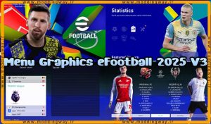 منو گرافیکی eFootball 2025