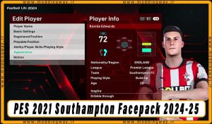 فیس پک Southampton 2024-25