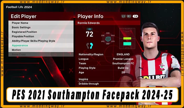 فیس پک Southampton 2024-25