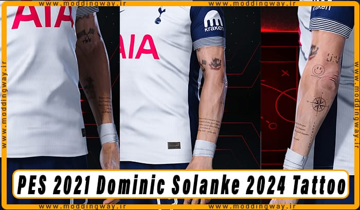 تتو Dominic Solanke برای PES 2021