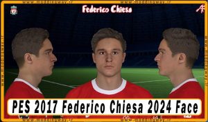 فیس Federico Chiesa برای PES 2017 - آپدیت 19 مهر 1403