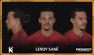 فیس Leroy Sané برای PES 2017 - آپدیت 13 مهر 1403