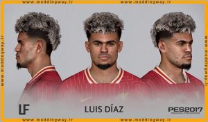 فیس Luis Diaz 2024 برای PES 2017 - آپدیت 26 مهر 1403