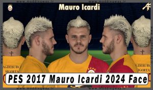 فیس Mauro Icardi برای PES 2017 - آپدیت 4 آبان 1403