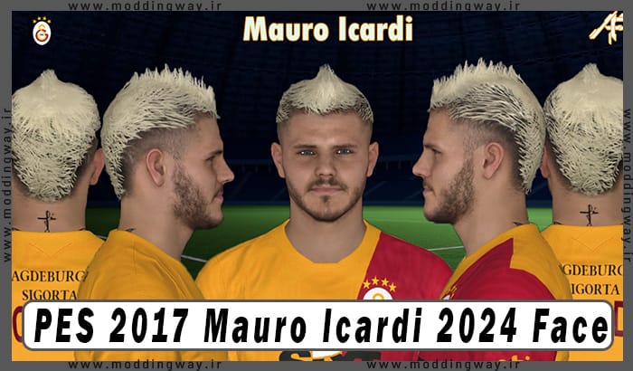 فیس Mauro Icardi برای PES 2017 - آپدیت 4 آبان 1403