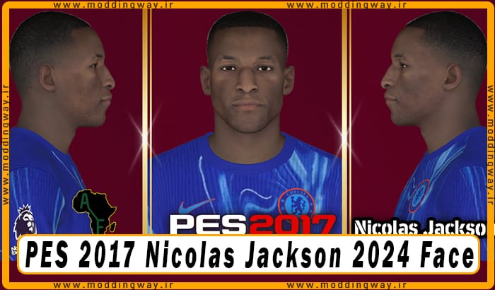 فیس Nicolas Jackson برای PES 2017 - آپدیت 29 مهر 1403